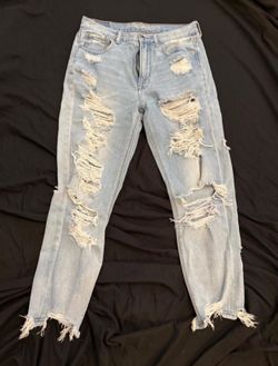Extremely Distressed AE Jeans