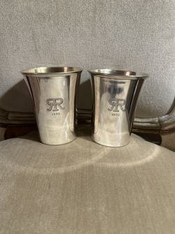 Collectible Roosevelt Raceway New York Sterling Silver Cups 1951 and 1952