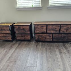 Brand new ! Small Space Night tables And Dresser 