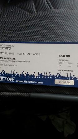 Dos boletos para grupo laberinto en rancho imperial a 40 cada uno