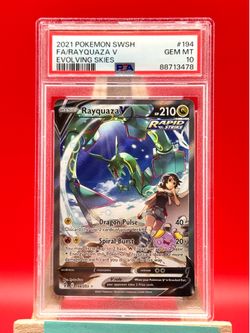 Rayquaza V alt art PSA10