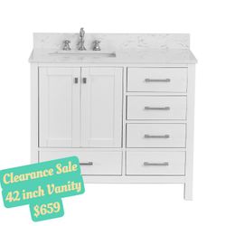  42 inch Vanity with top,10042