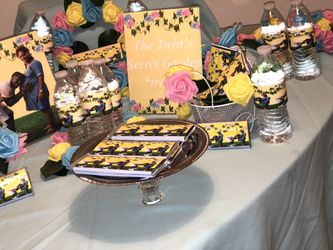 Treat table setup baby shower