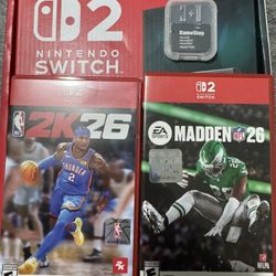 Nintendo Switch 2 With Madden 26, NBA 2k26,  256GB Express Sd Card And Carry Case 