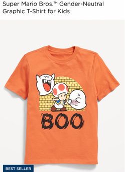 Halloween! Nintendo Super Mario™🍄🧡👻”BOO” kids T-shirt 👻🧡🍄 $7 each or 2 kids shirt for $12! L