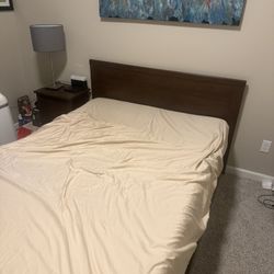 Full Mattress/bed frame/ night stand
