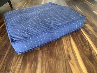 Pet or kids 35”x35 “x 8 inch square  kids play pillow This is from the Dip Dye Denim Teepee Cushion with removable  Cover  by The Land of Nod,