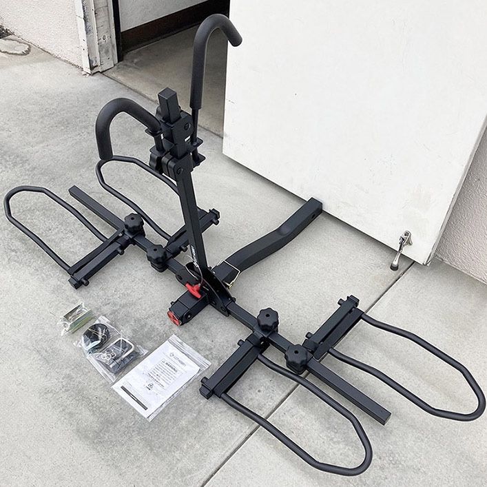 (Brand New) $115 Heavy-Duty (2 Bike Rack) Wobble Free Tilt Electric Bicycle Carrier 160 lbs Max, 2” Hitch