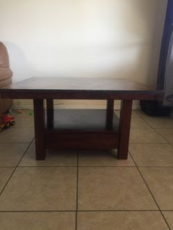 Solid wood coffee table