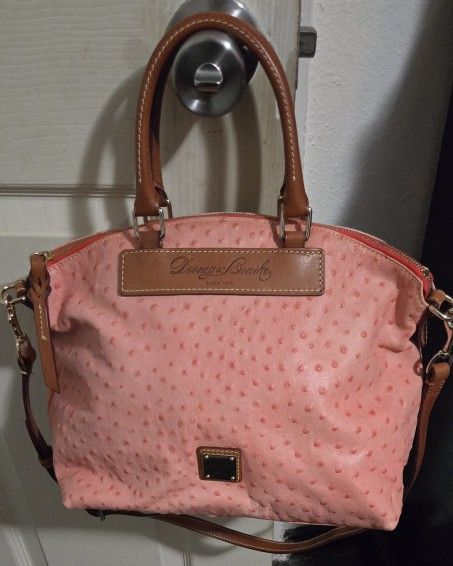 New Dooney & Bourke Ostrich Leather Satchel