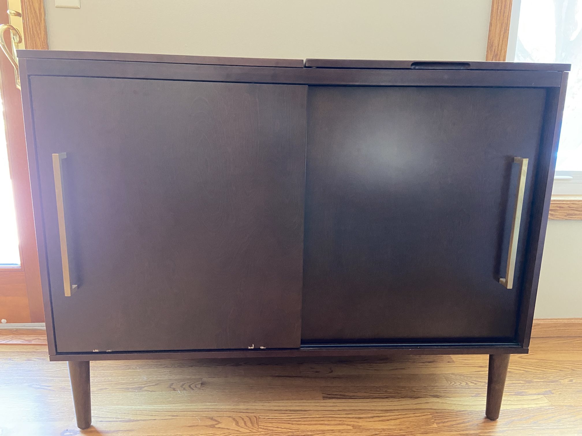 Record Vinyl Player Stand Crosley Cabinet MCM Media Console