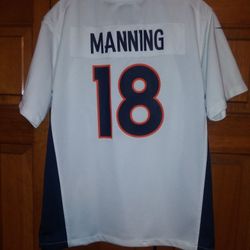 YOUTH LARGE (14-16) DENVER BRONCOS PAYTON MANNING JERSEY FROM NFL PLAYERS ON-FIELD