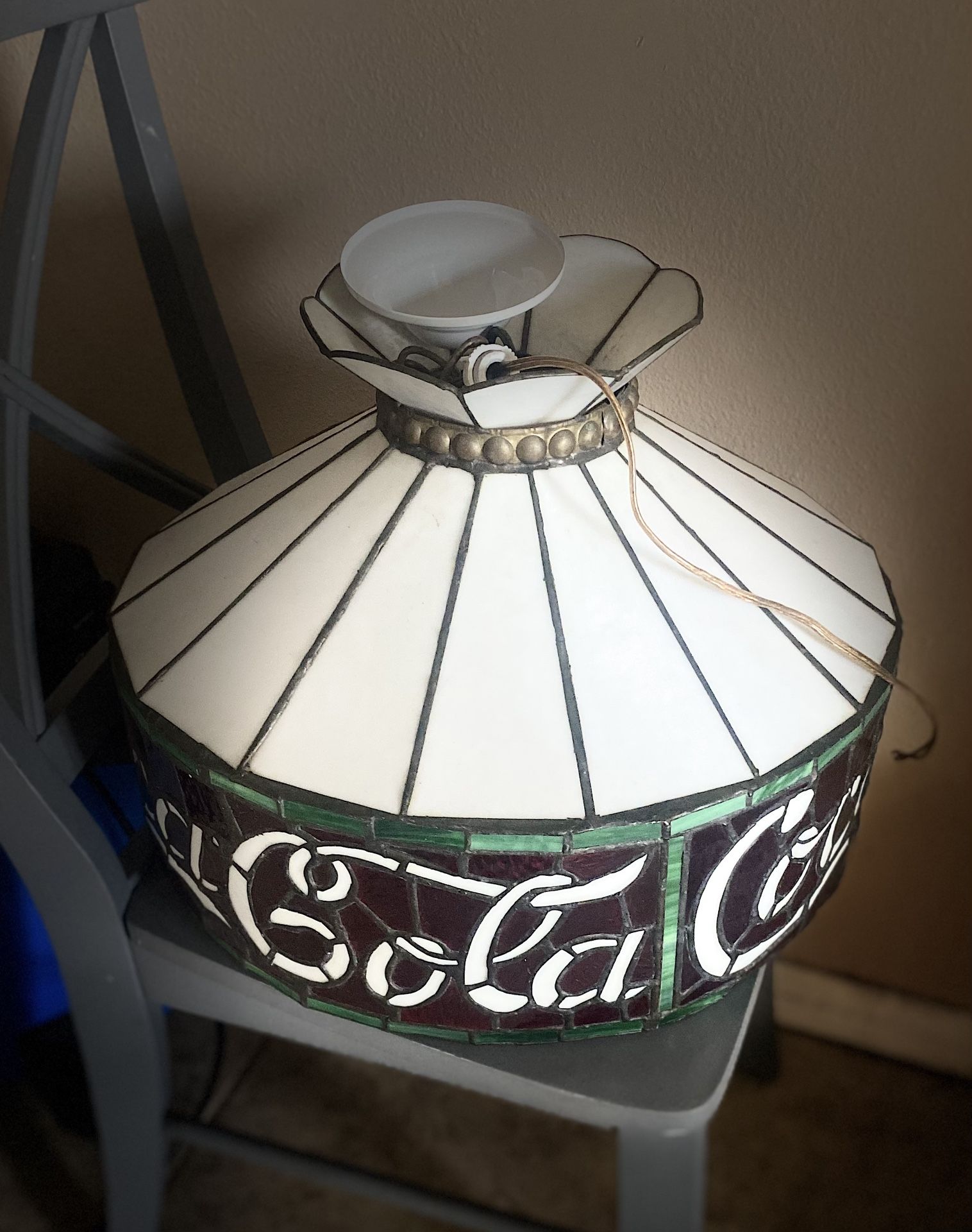 Antique Coca Cola Lamp