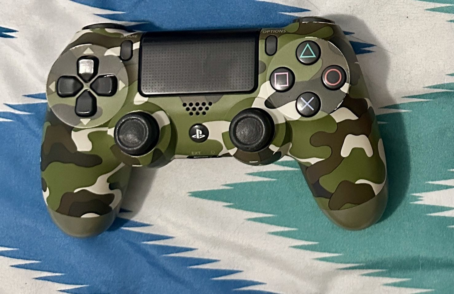 Authentic Sony PlayStation 4 Controller Green Camo PS4 Refurbished