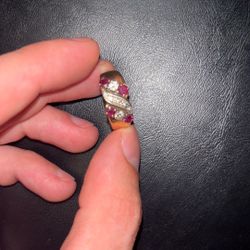 Vintage Diamond And Ruby Ring 