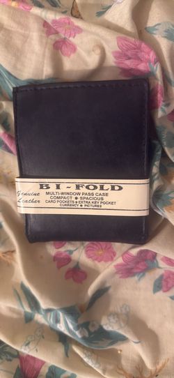Brand New Black Men’s Leather Black Wallet 