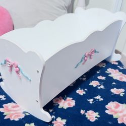 KidKraft Tiffany Bow Wooden Doll Cradle