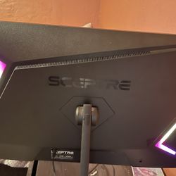 Sceptre 25" Gaming Monitor 1920 x 1080p up to 165Hz 1ms AMD FreeSync Premium HDMI x3 DisplayPort Build-in Speakers, 106% sRGB Machine Black (E255B-FWD