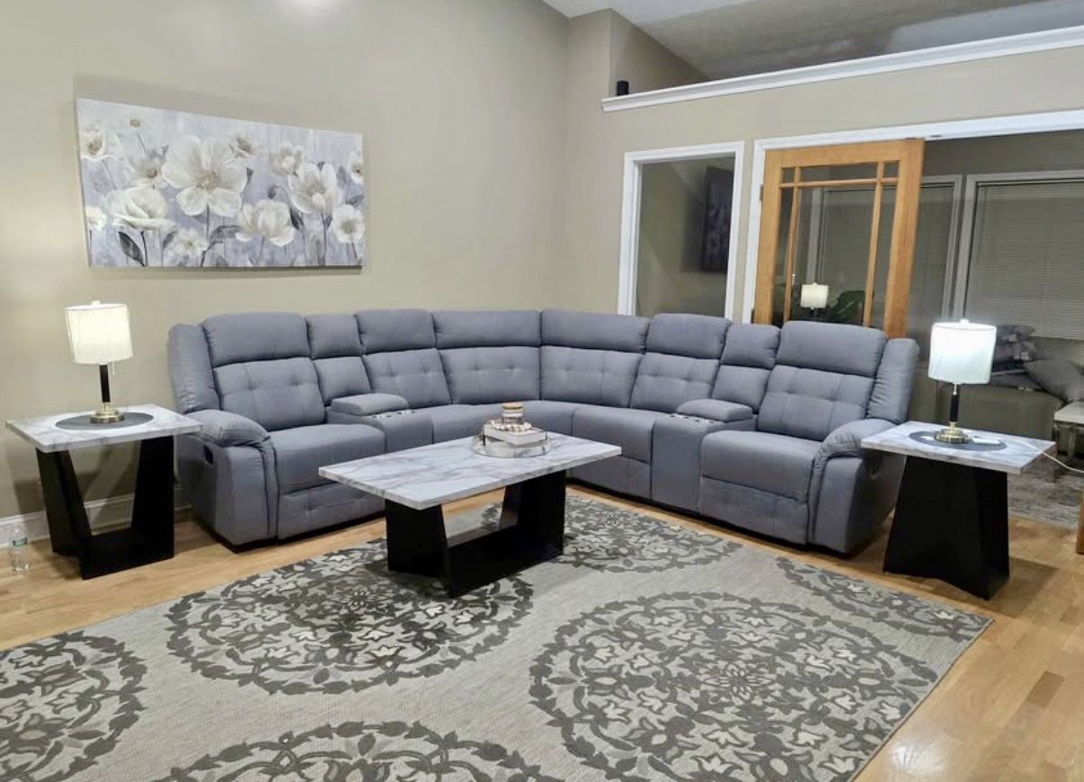 NEW GRAY RECLINER SECTIONAL π₯ π