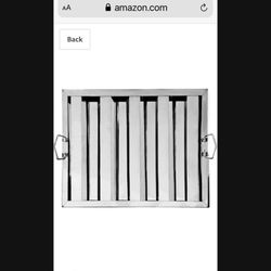 24-1/2x18-1/2  STAINLESS HOOD FILTER NEW