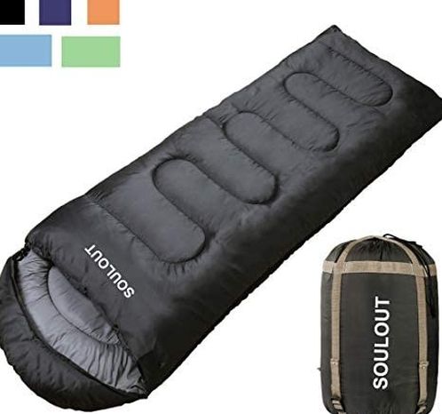 Sleeping Bag - 4 Seasons Warm Cold Weather Lightweight, Portable, Waterproof Sleeping Bag with Compression Sack - Indoor & Outdoor