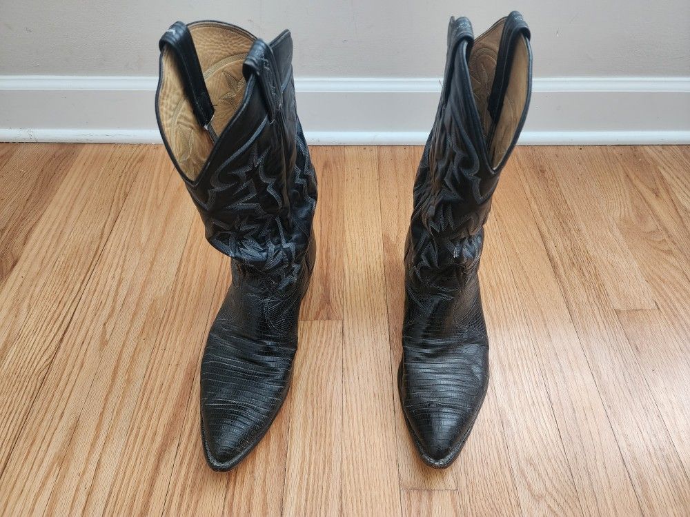 Mens Authentic Tony Lama black Boot - Sz 10.5E