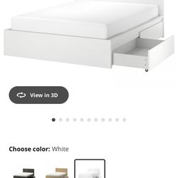 Full Bed w/ Storage and Mattress