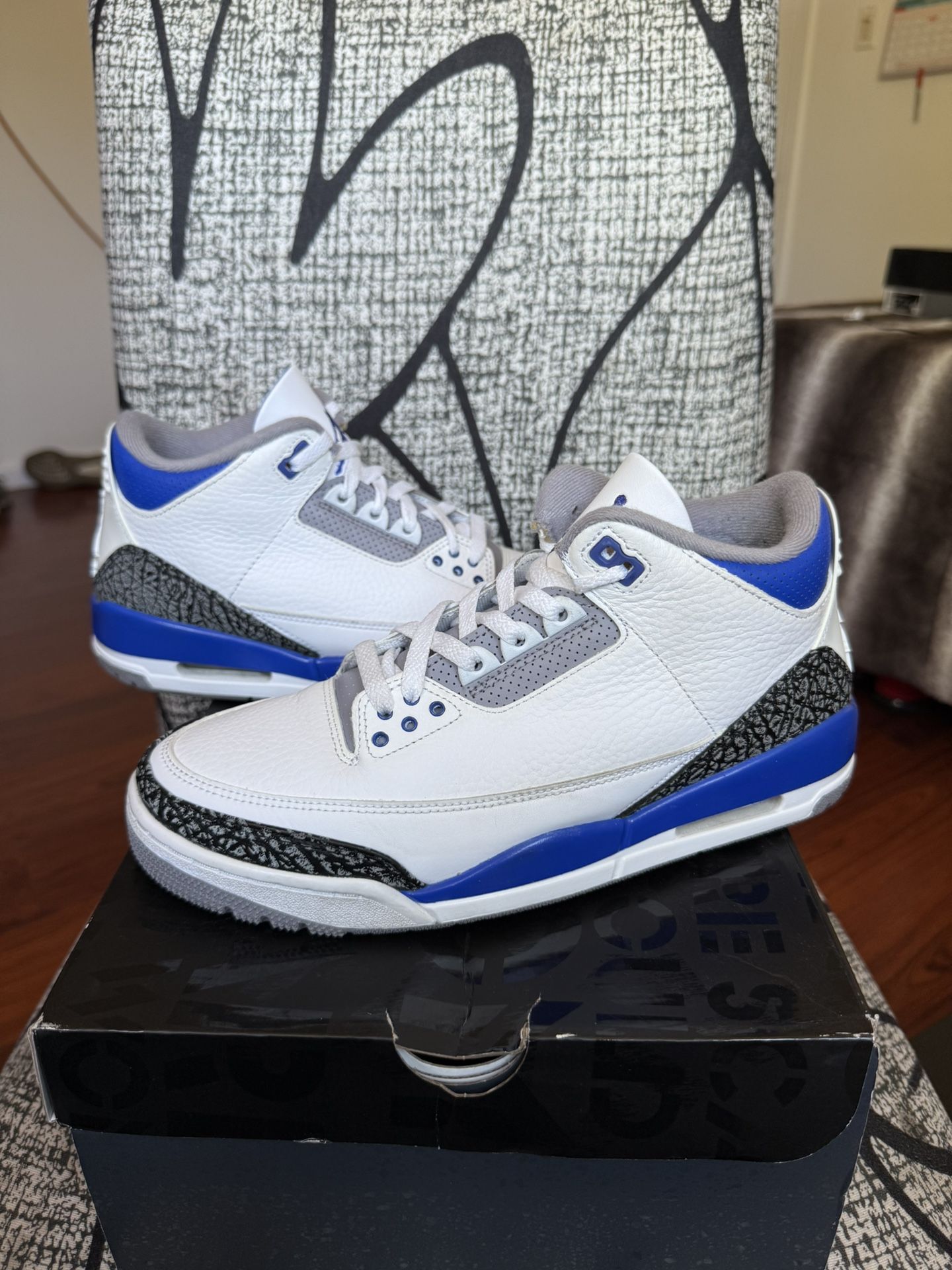 Air Jordan 3 Retro Racer Blue (Size 9)