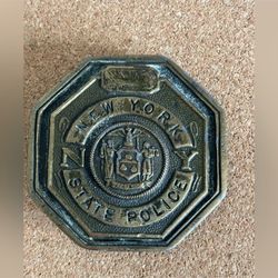 Vintage New York State police belt buckle