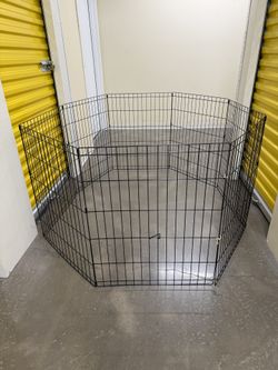 New World Foldable Collapsible Rabbit Dog Exercise Pen 30" High Black