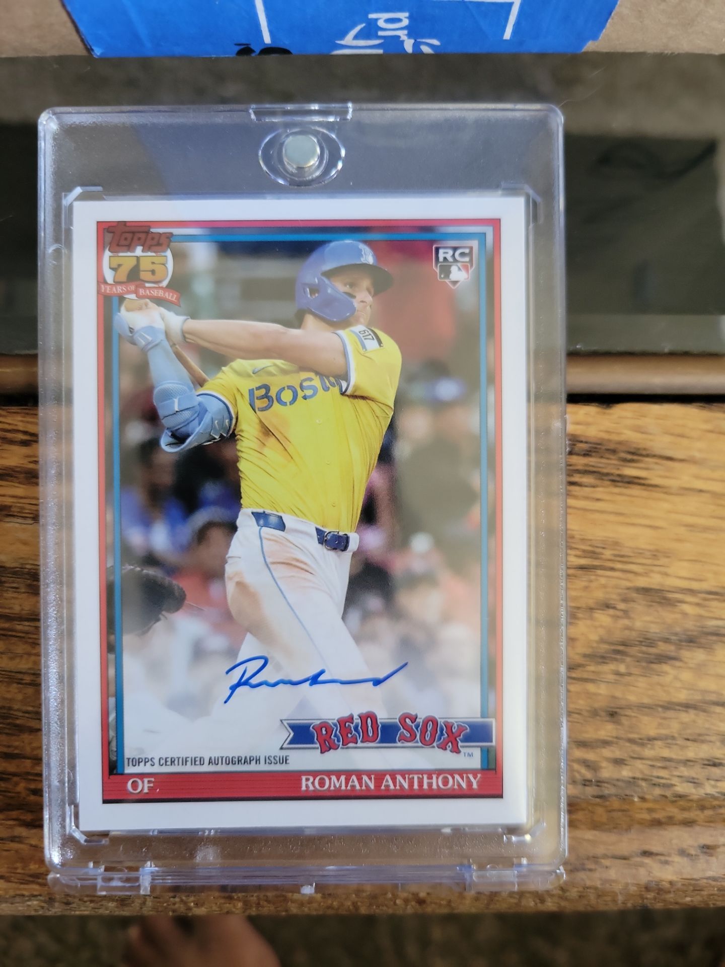 RED SOX ROMAN ANTHONY ROOKIE AUTOGRAPH CARD