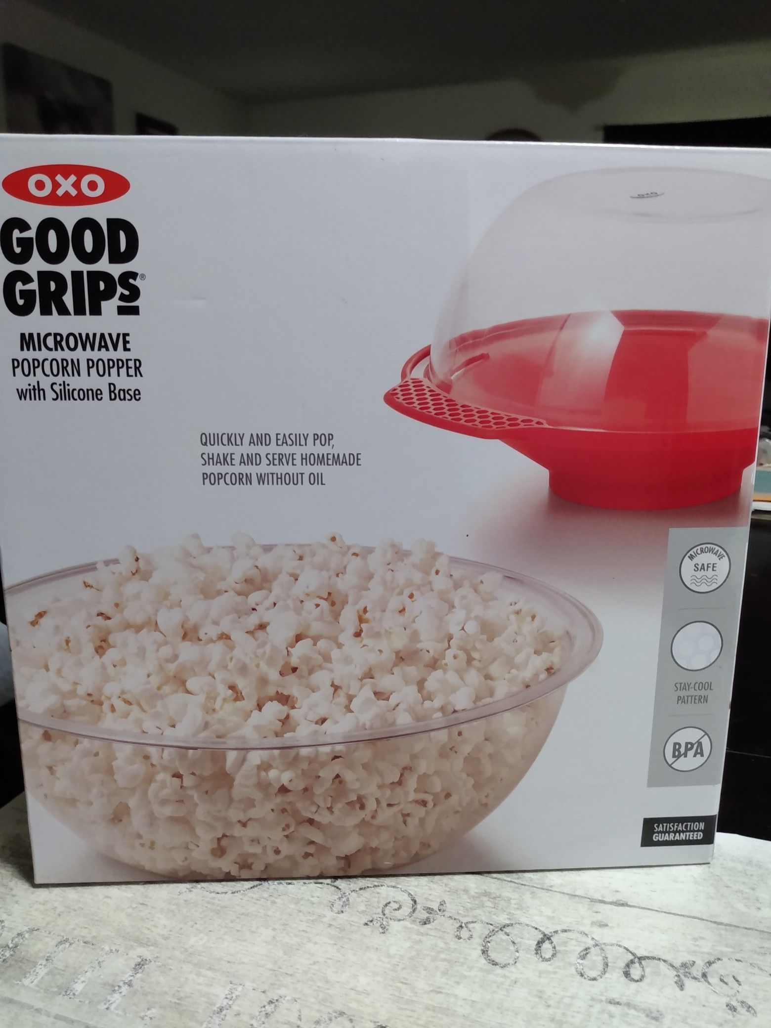 Microwave popcorn popper