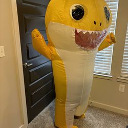 Inflatable Shark Costume Halloween Party Cosplay Fantasy Blow Up Costume Festivals Fancy Dress Costumes