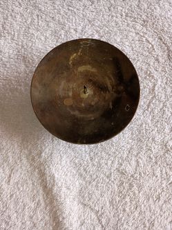 Vintage Brass Pillar Candle Holder