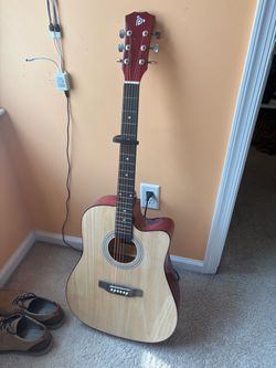 Acoustic Cutaway Guitar Natural Finish