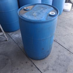 55 Gal Close Head Plastic Metal Barrel Water Storage Containers Barrels Drums  Gray Water Waste Motor Oils Liquids Tents Recycling  ♻️ 