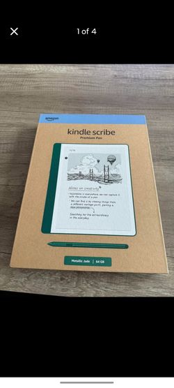 Amazon Kindle Scribe (Jade) - 64GB - w/ Premium Pen and official Jade leather folio case