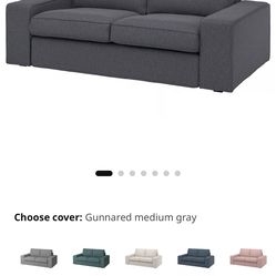 KIVIK Couch + Drawer Footrest