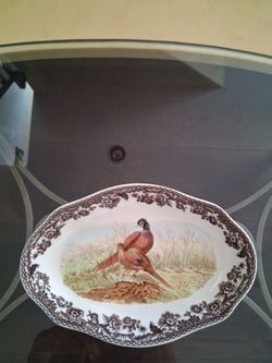 Spode Woodland Pickle Dish 8.5"