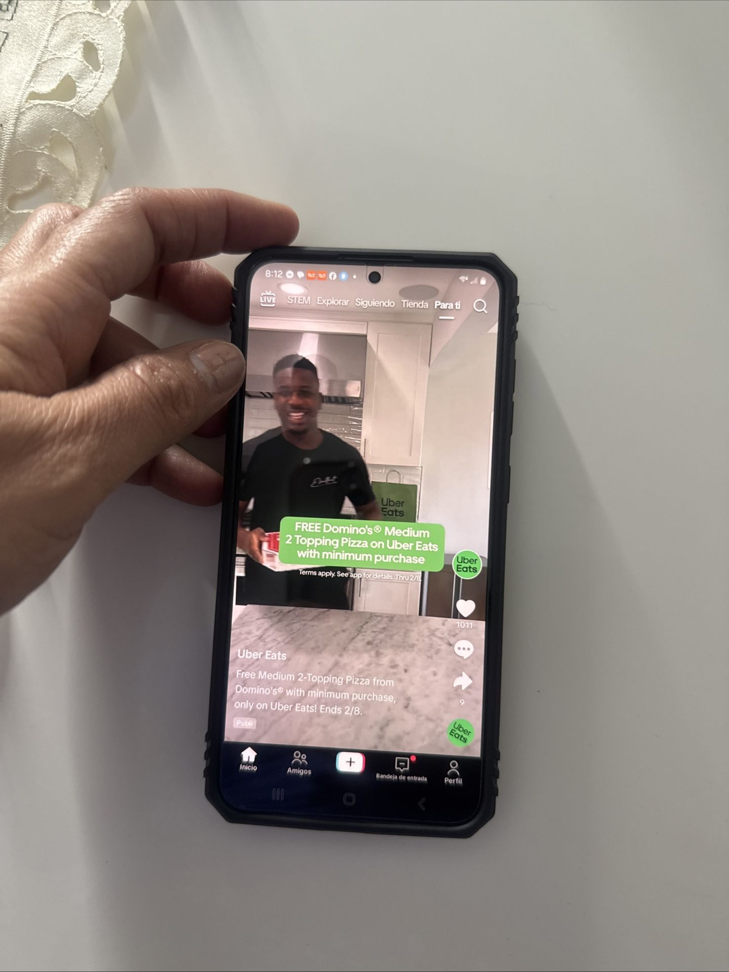 Samsung Con TikTok Activo