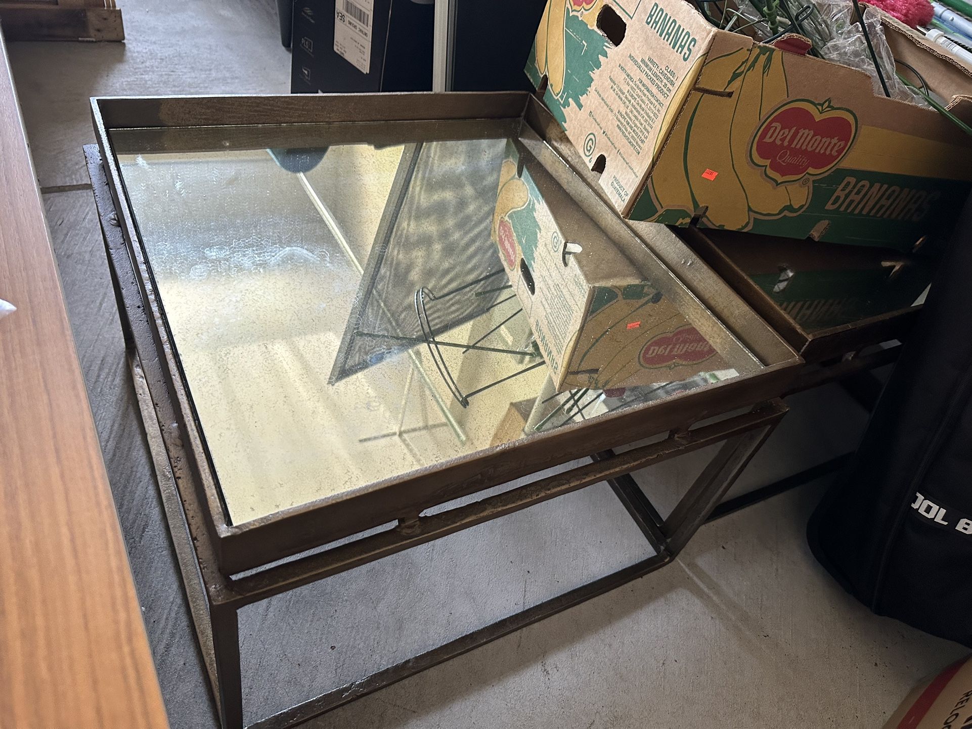 Glass Top Table * 2