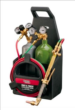 Acetylene torch with tanks