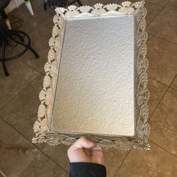 Vintage Mirrored Hangable Jewelry Tray 