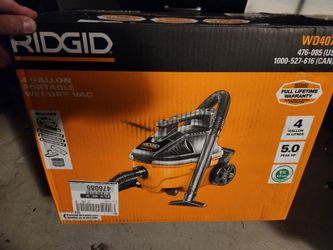 RIDGID 4 Gallon Portable Wet/Dry Vac WD40