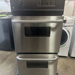 Almost new Ge Mint  24 in. Double Electric Wall Oven in Stainless Steel can deliver  Very rare size  Retail price $2378