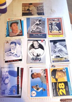Lot Of 20 Mickey Mantle New York Baseball All For $20