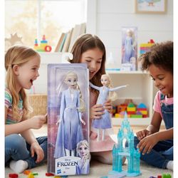 Disney Frozen 2 Elsa Frozen Shimmer Fashion Doll, Toy for Kids 3+ Years