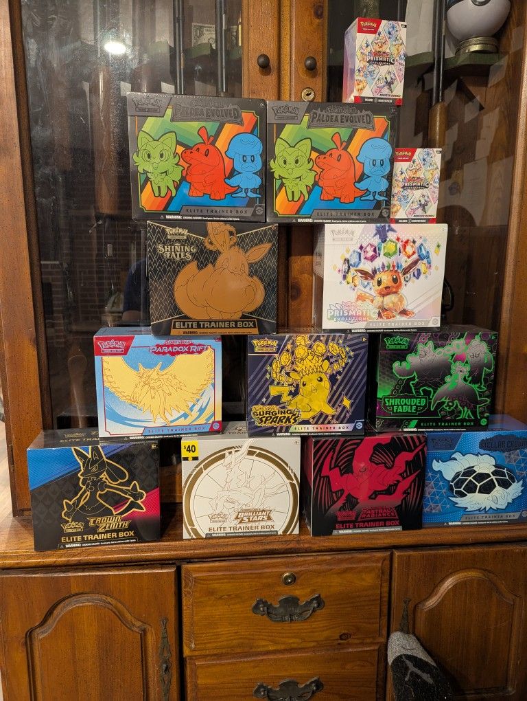 Sealed Pokemon Etbs And Booster Bundle