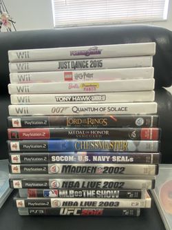 Ps2-3 And Wii Games