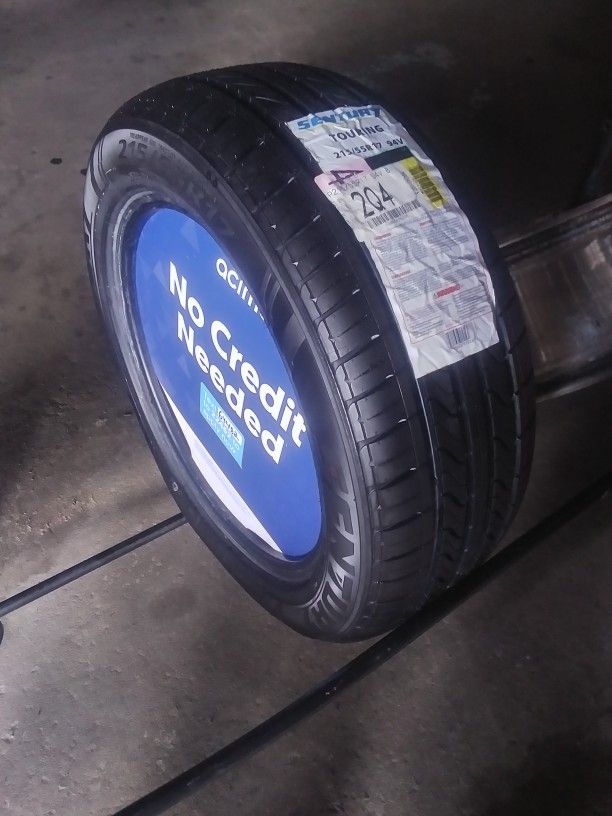 Sentury   and   Goodyear  brand  new  tires